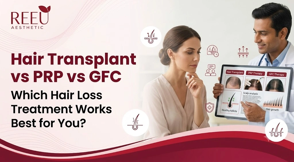 Comparison of Hair Transplant vs PRP vs GFC hair restoration treatments in Bhubaneswar
